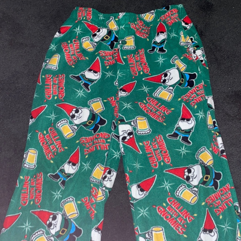 green gnome pants